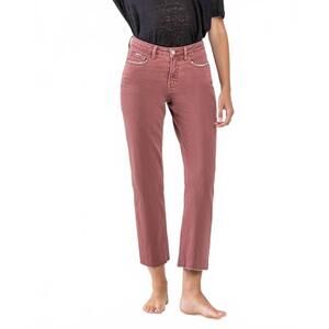 NEW LOVERVET tummy control high rise crop straight jeans in wine